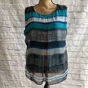 Multicolor Sleeveless Women's Top
